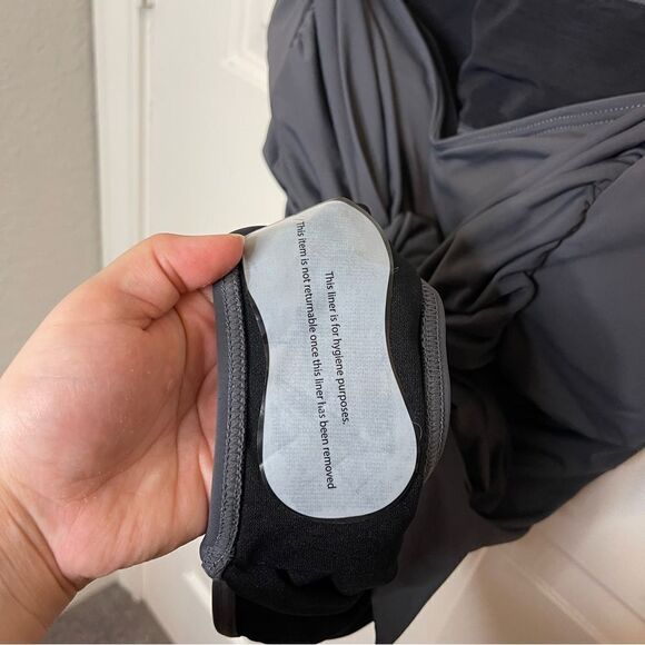 BNWT Swimsuits For All Heather Grey Padded One Piece Swimsuit Sz 16 Beach Cruise - Picture 5 of 8